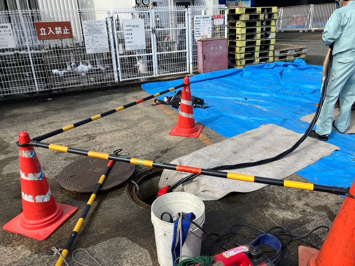 高圧電気ケーブル更新工事